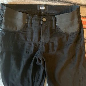 Paige. Black maternity jeans. Size 29.